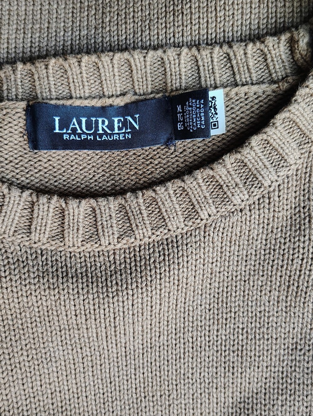 Ralph Lauren Camel Beagle Intarsia Crewneck Sweater - Picture 6 of 6